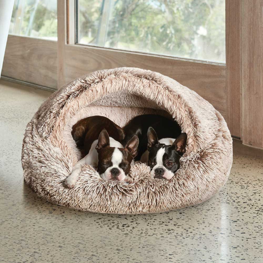 Hooded dog bed best sale