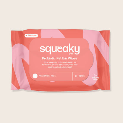 Squeaky by Snooza Pet Ear Wipes - 20 Pack