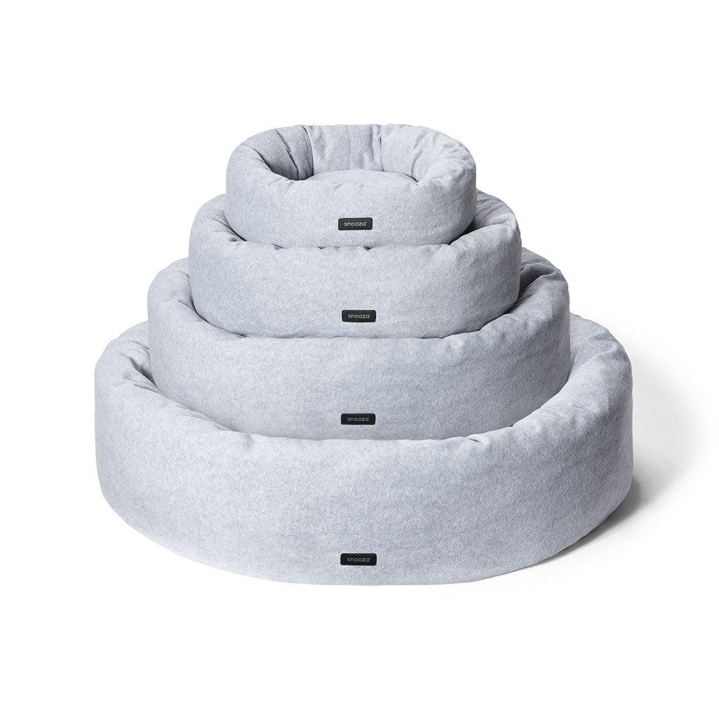 Self-Warming Polar Fleece Cuddler Dog Bed in Glacier