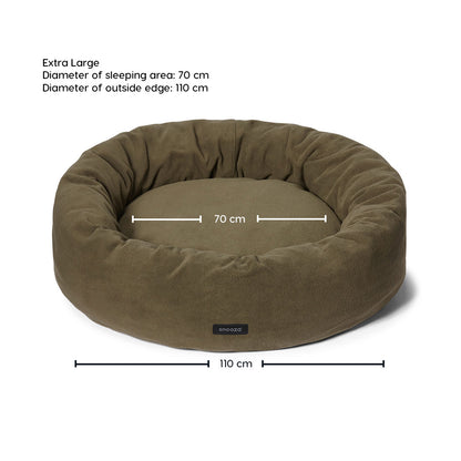 Snooza Selft Warming Cuddler Dog Bed in Olive Green XL