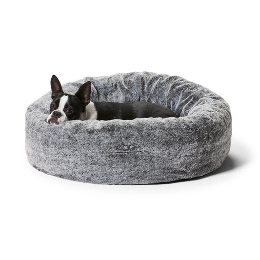 Calming Cuddler in Plush Chinchilla | Buy Direct at Snooza Dog Beds