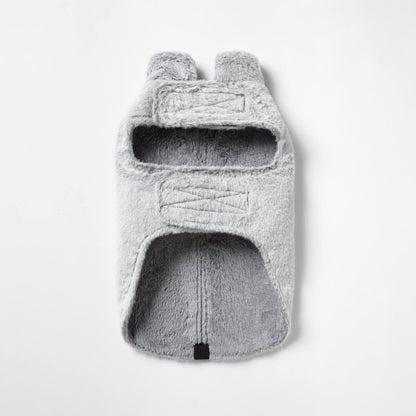 Faux Fur Dog Coat in Arctic Wolf | Buy Direct at Snooza Dog Beds