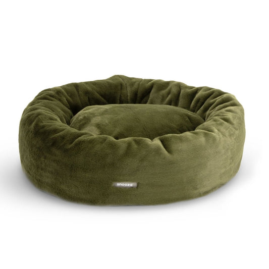 Luxe Fur Cuddler Dog Bed - Leaf | Buy Direct at Snooza Dog Beds