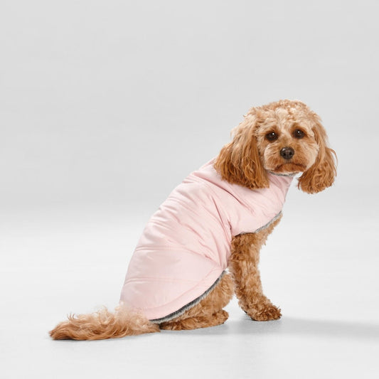 Puffer Dog Coat in Pink | Buy Direct at Snooza Dog Beds