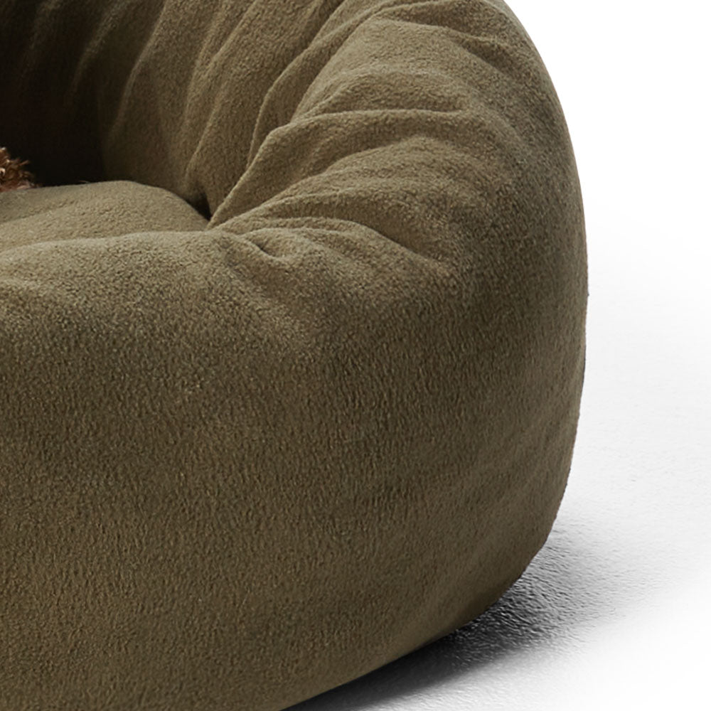 Self - Warming Polar Fleece Cuddler in Olive | Buy Direct at Snooza Dog Beds